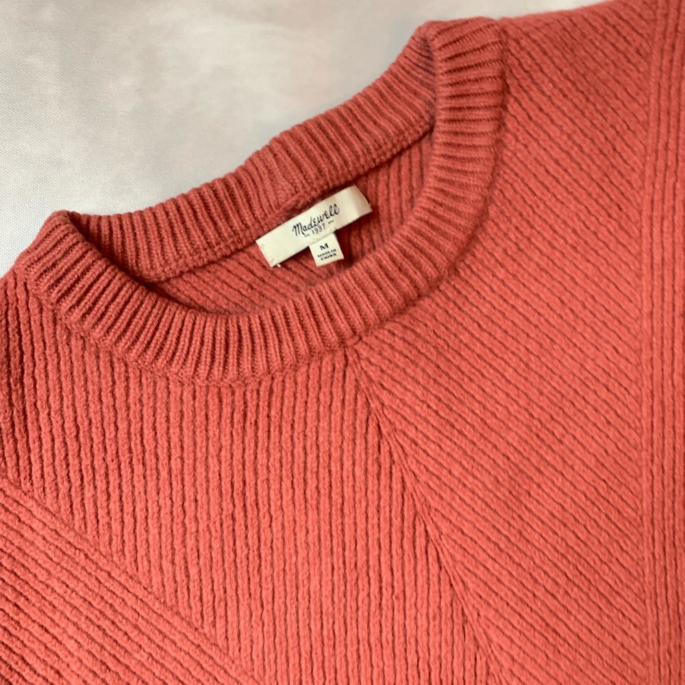 Madewell Wool Ribbed Crew Neck - Picture 3 of 5